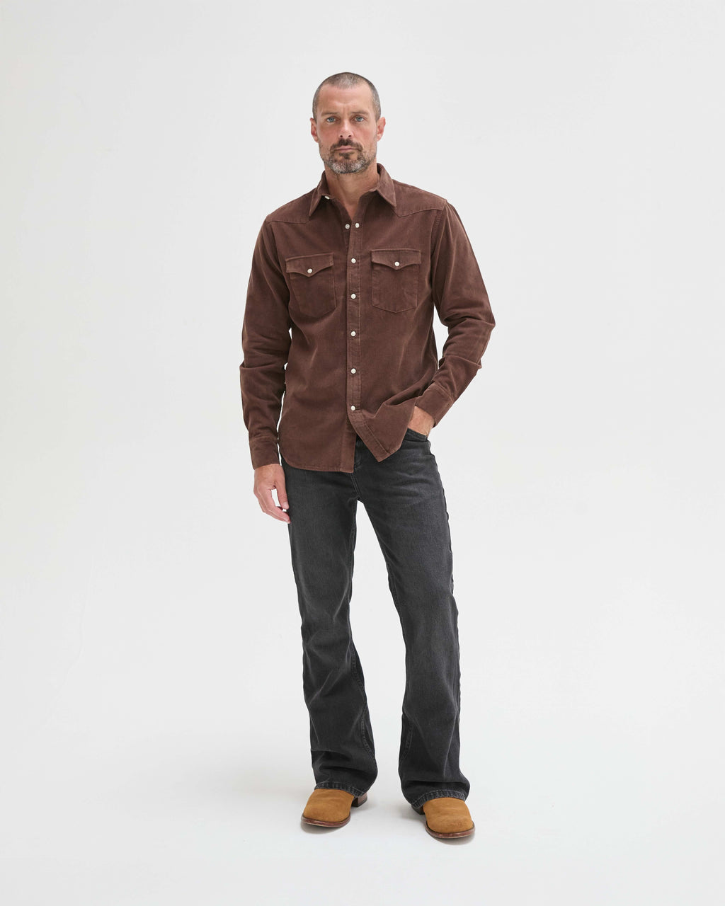 West Major - Heavy-Weight Corduroy Western Shirt