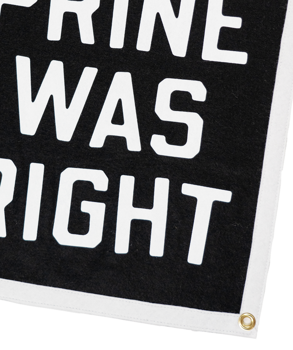 John Prine Was Right Camp Flag • John Prine x Oxford Pennant