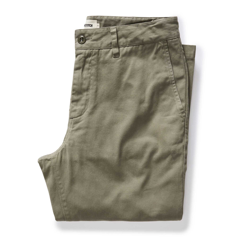 Taylor Stitch - Slim Foundation Pant in Organic Smoked Olive image 1