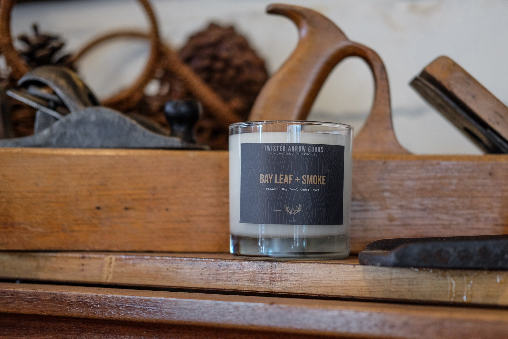 Bay Leaf & Smoke Soy Candle