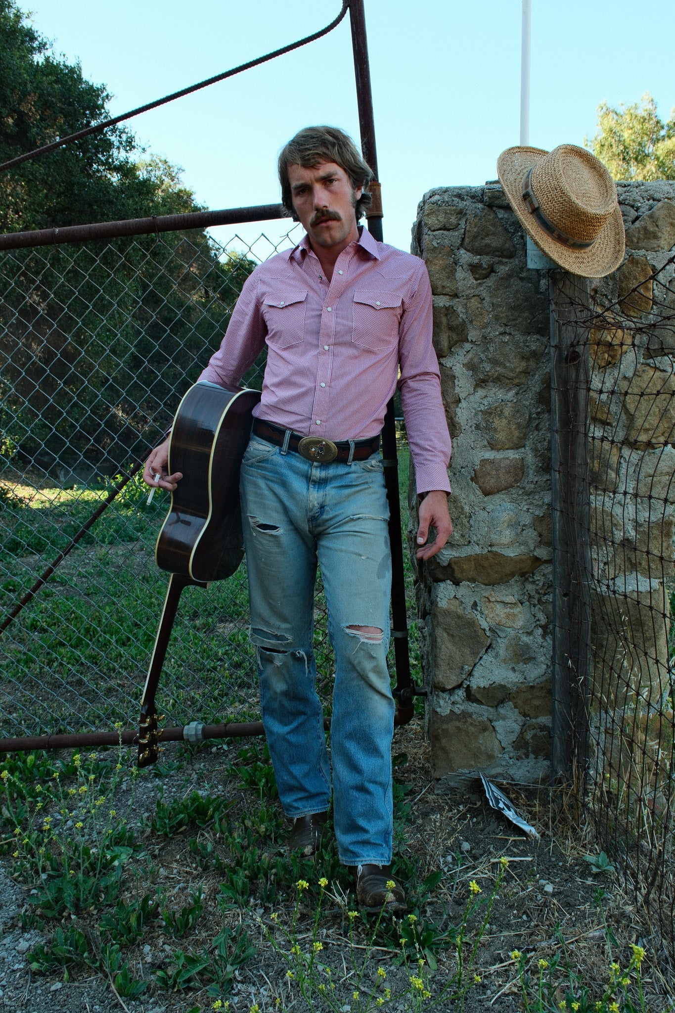 Brazos Fine Shirts - Red Check Pima