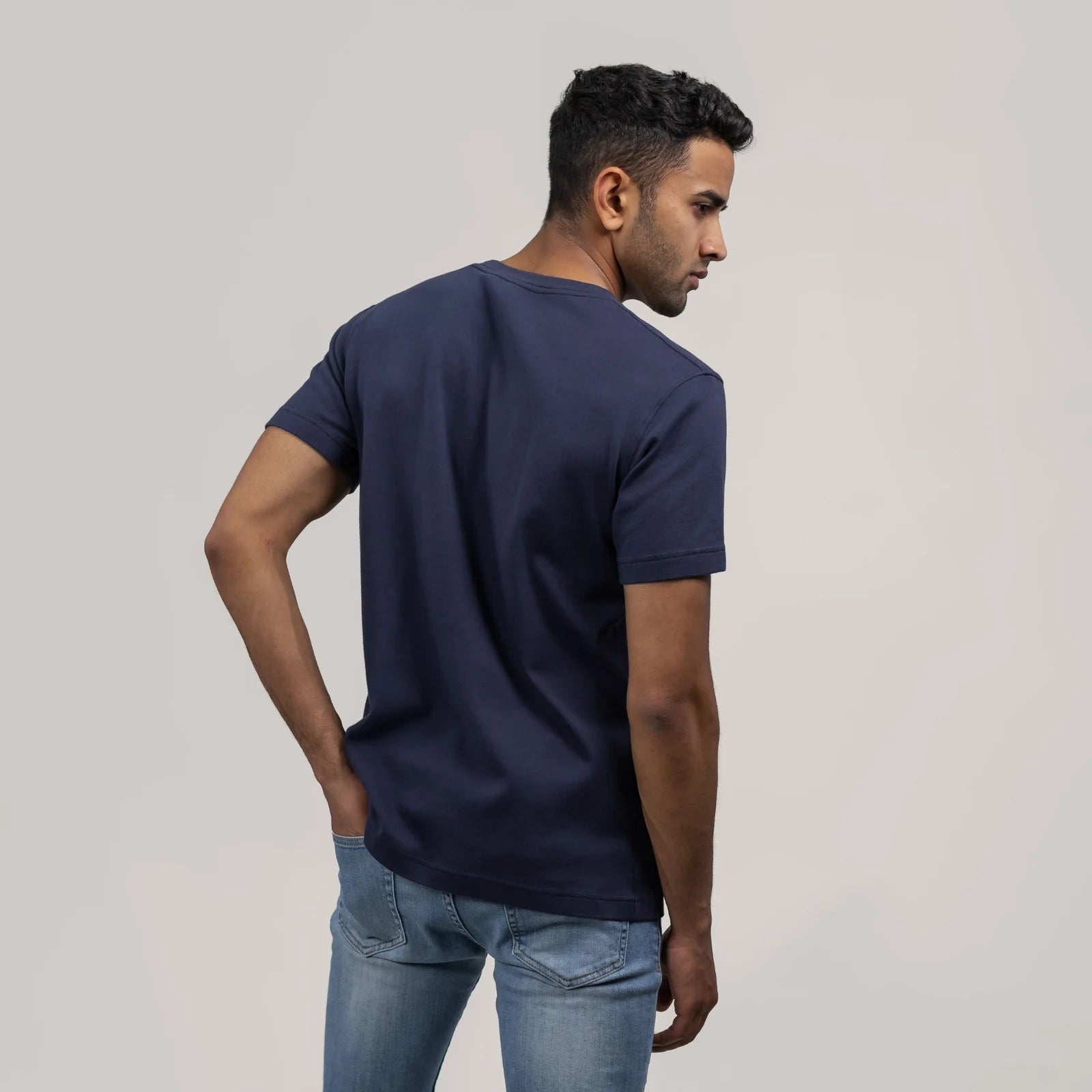GETTEES - Classic Crew in Navy