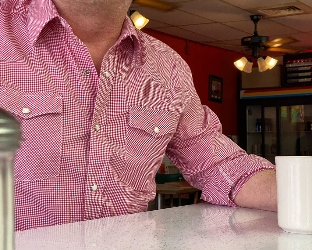 Brazos Fine Shirts - Red Check Pima