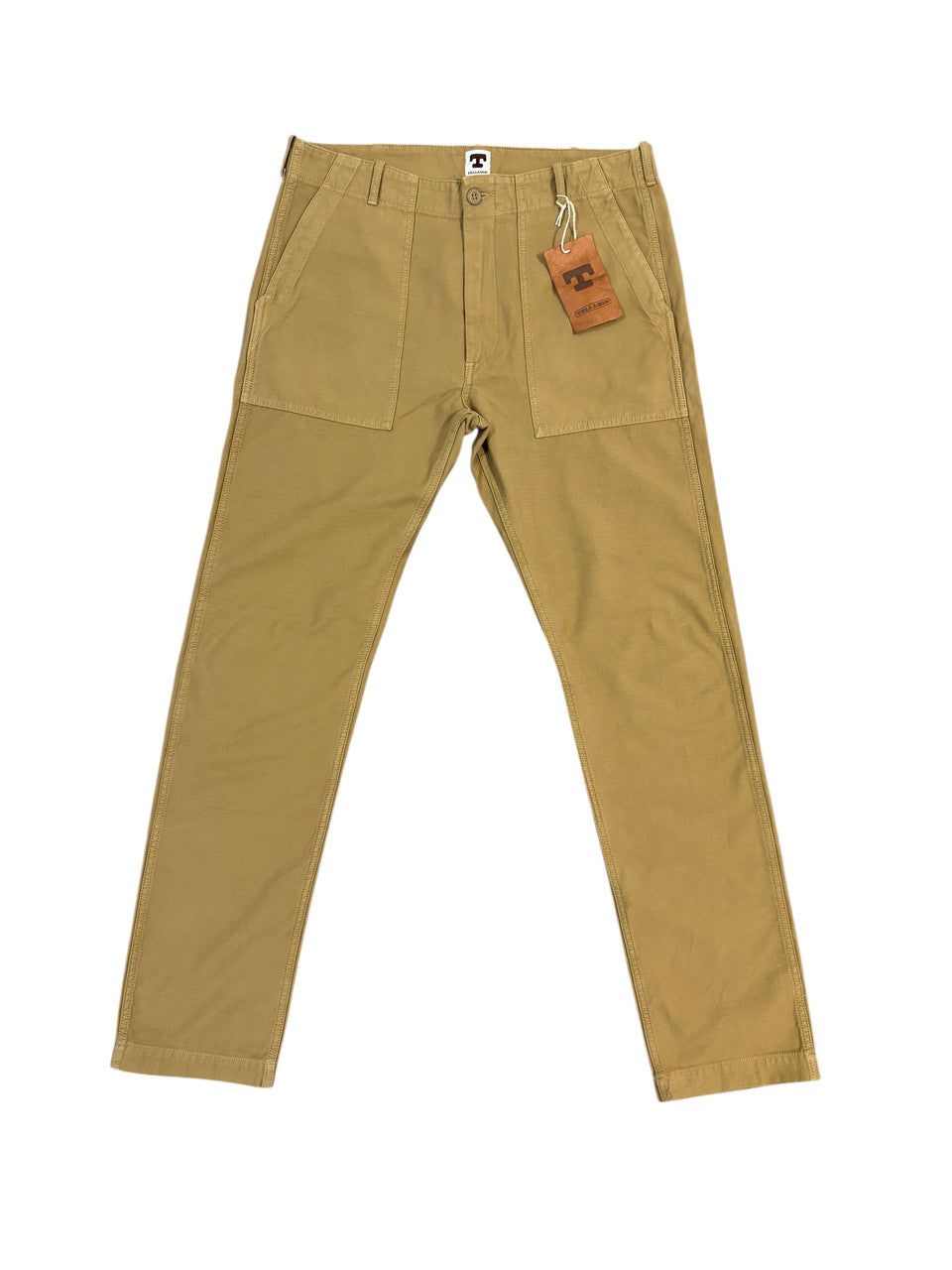Tellason - Fatigue Pant British Tan Sateen Original Tapered Leg