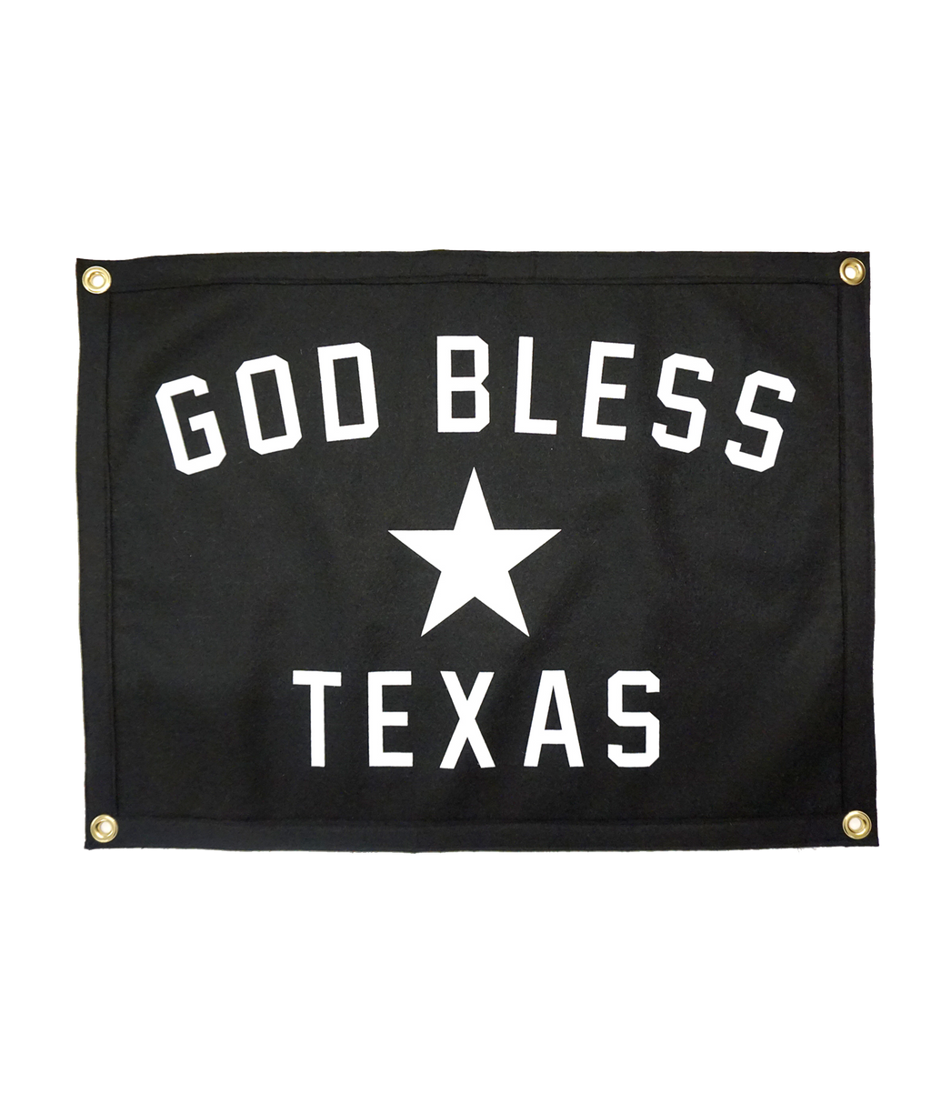 God Bless Texas Camp Flag • Manready Mercantile x Oxford Pennant Original