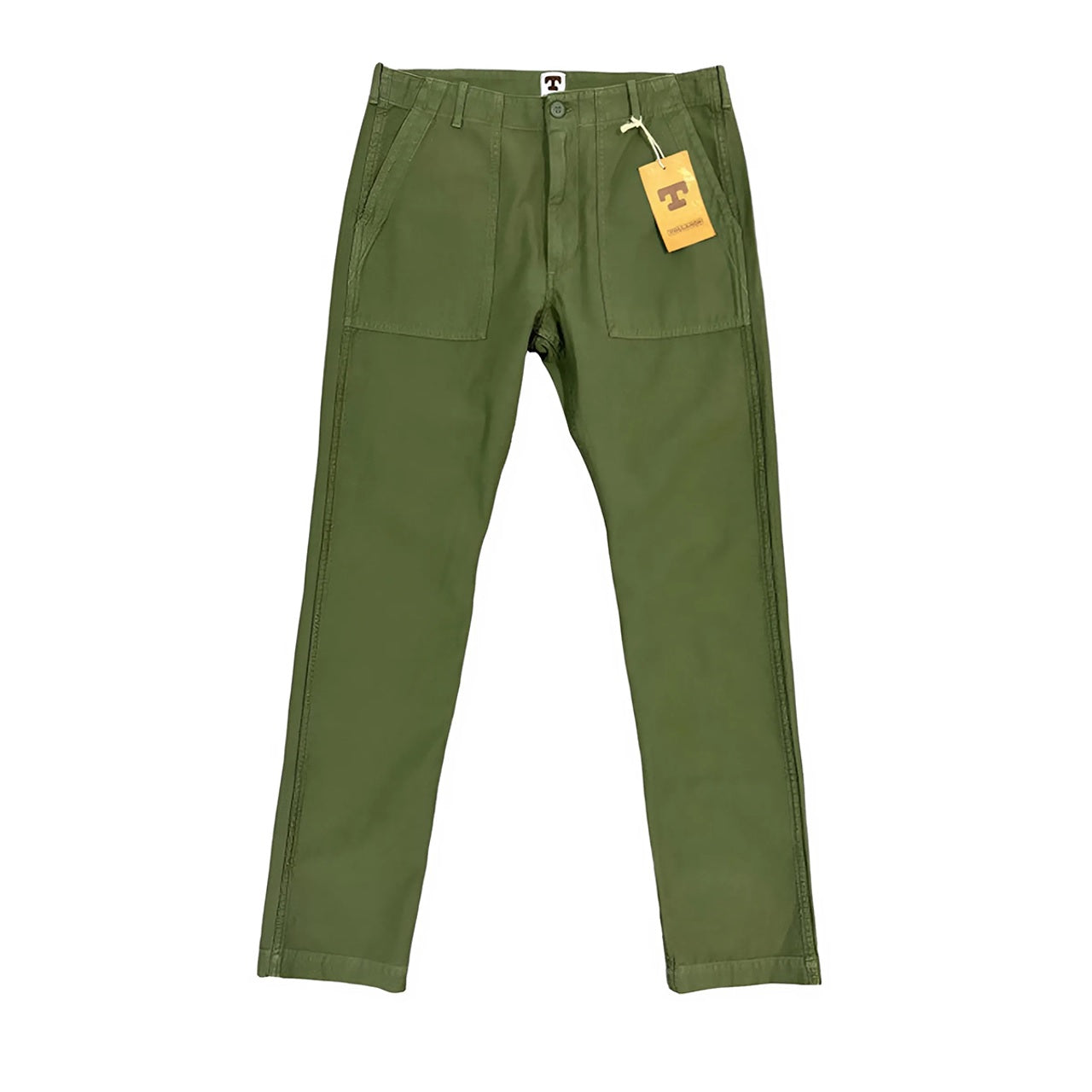 Tellason - Fatigue Pant Olive Sateen Original Tapered Leg