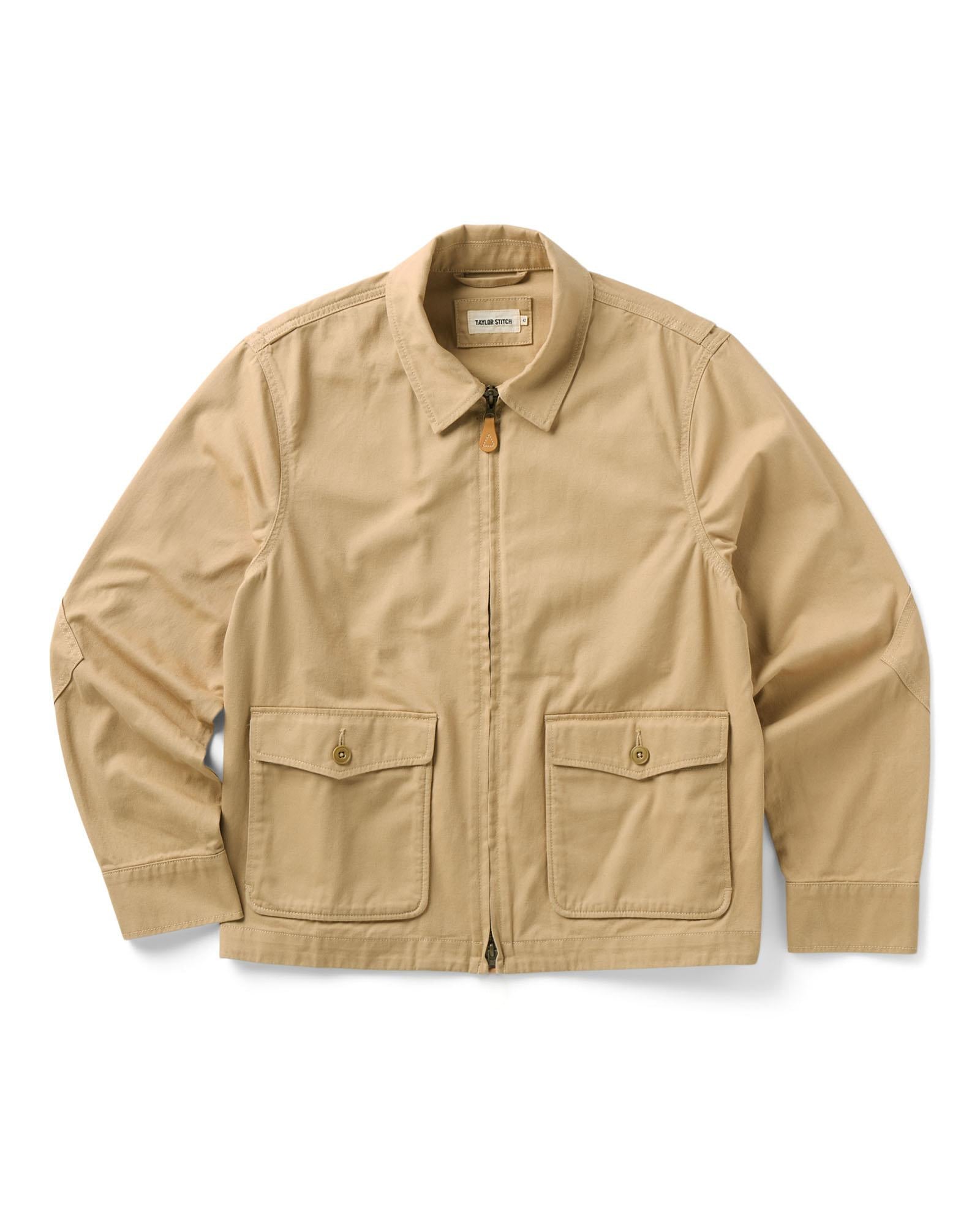 Taylor Stitch - The Airman Jacket in Organic Khaki Foundation Twill