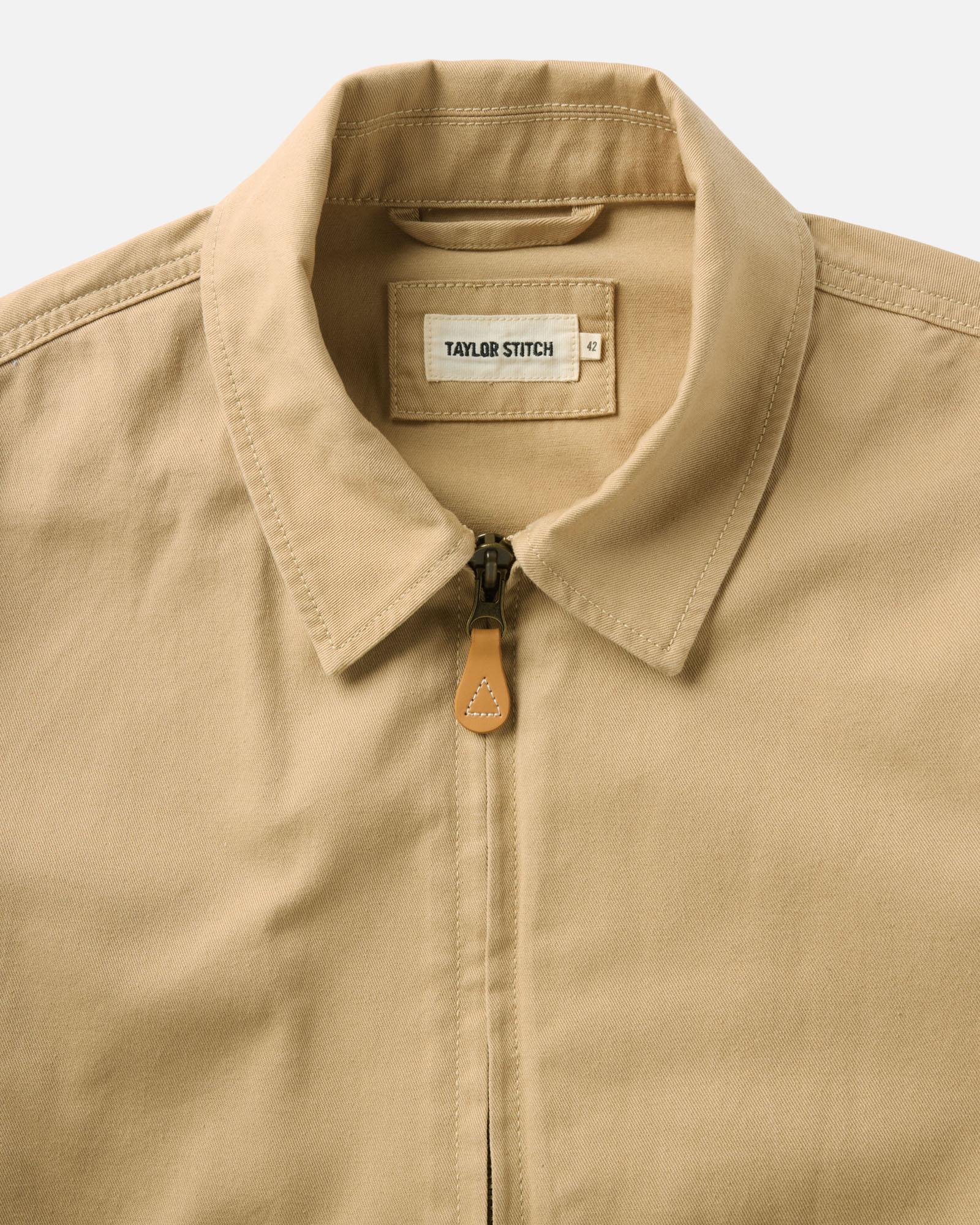Taylor Stitch - The Airman Jacket in Organic Khaki Foundation Twill