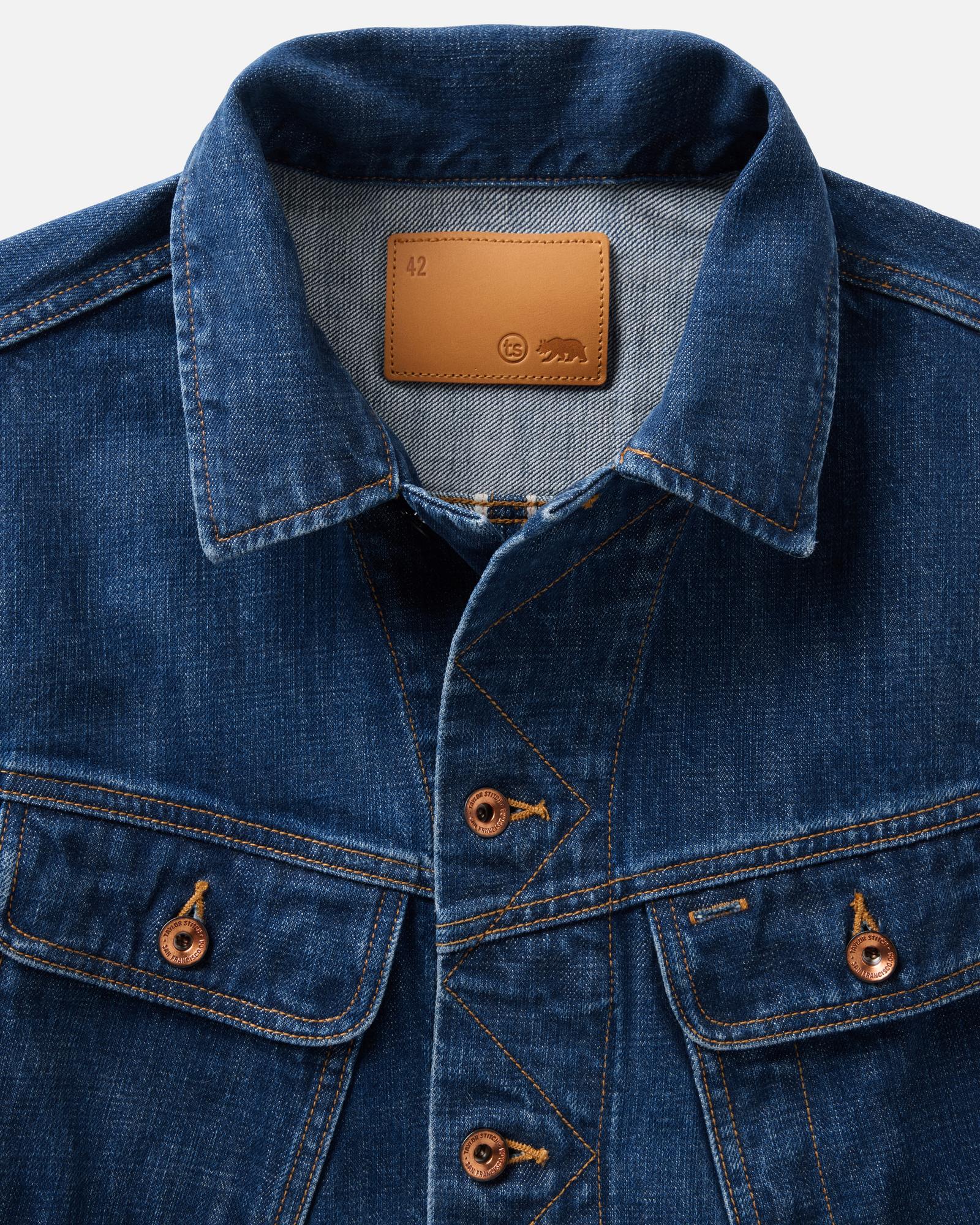 Taylor Stitch - Long Haul Jacket in Mid Wash Organic Selvedge