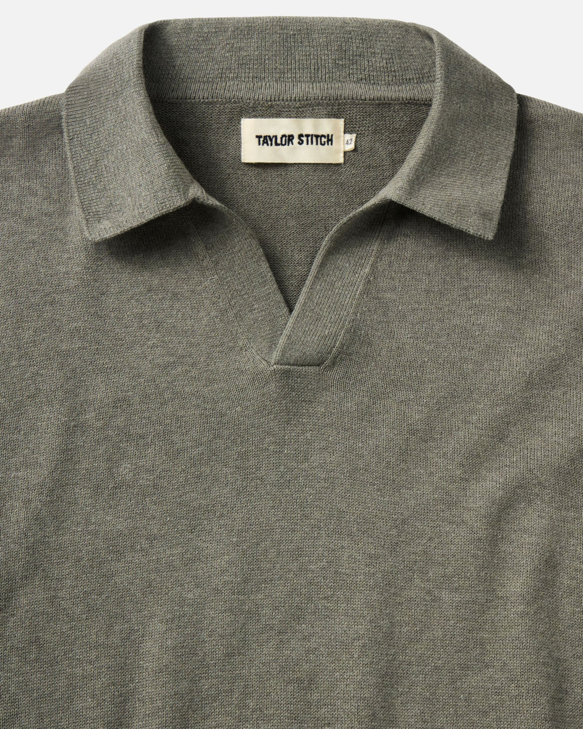 Taylor Stitch - The Long Sleeve Valencia Sweater Polo in Olive