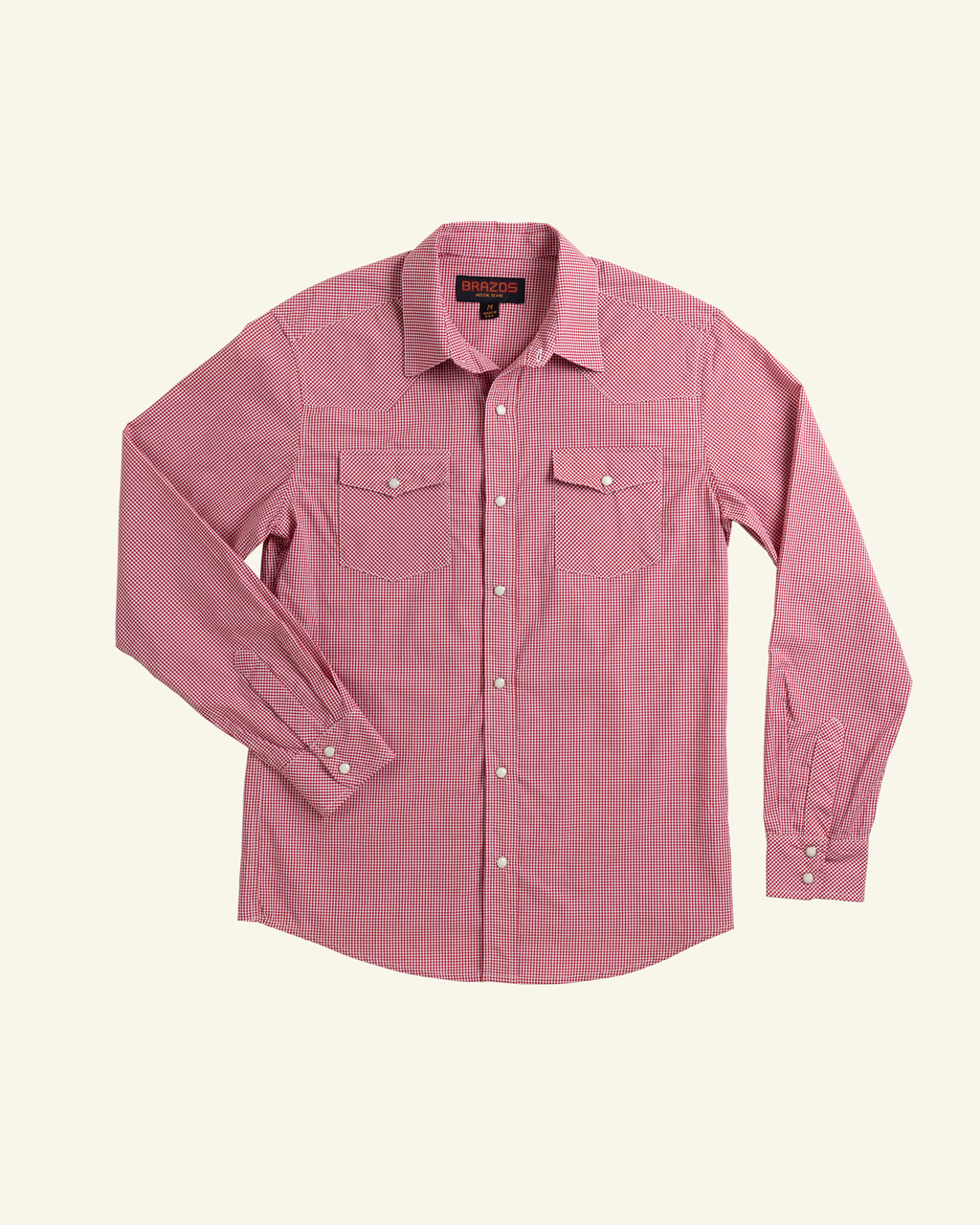 Brazos Fine Shirts - Red Check Pima