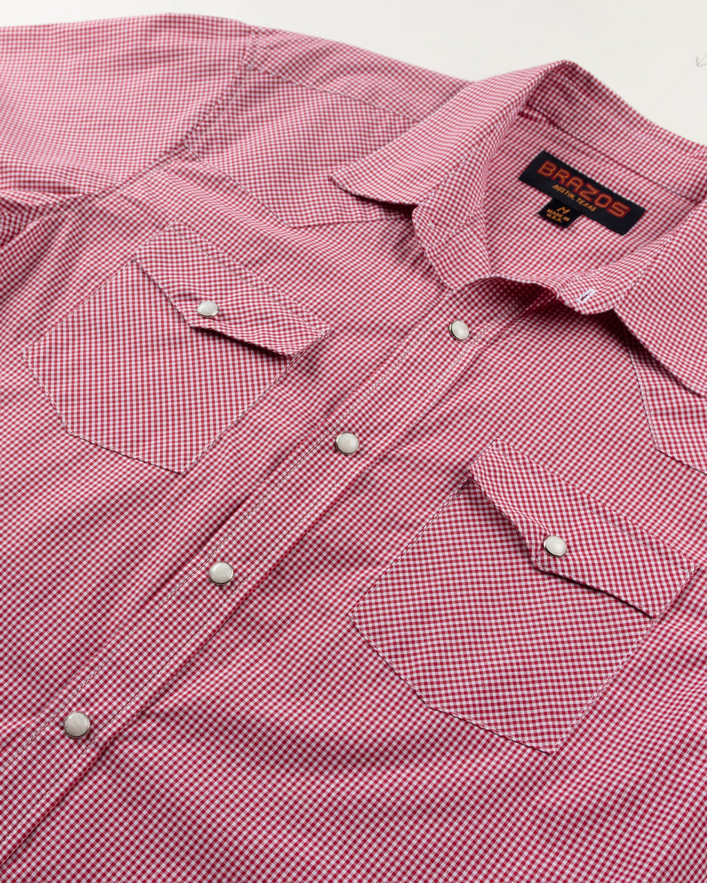 Brazos Fine Shirts - Red Check Pima