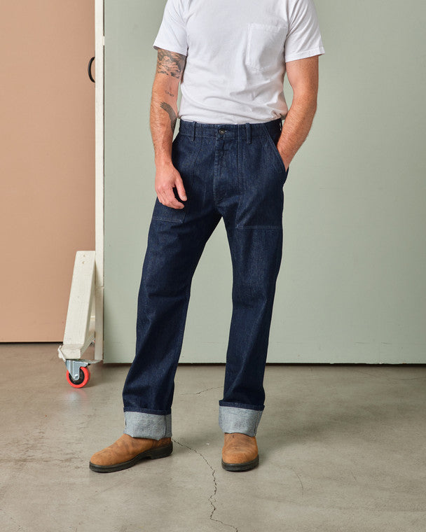 Tellason - Fatigue Pant Selvedge Denim Straight Leg