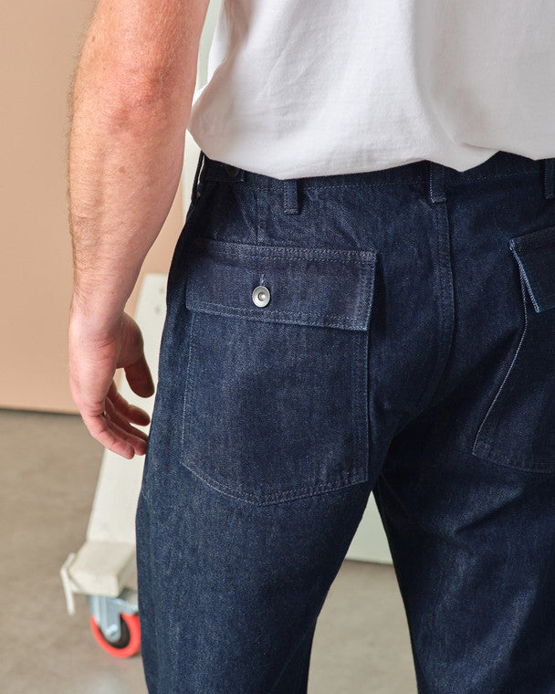 Tellason - Fatigue Pant Selvedge Denim Straight Leg