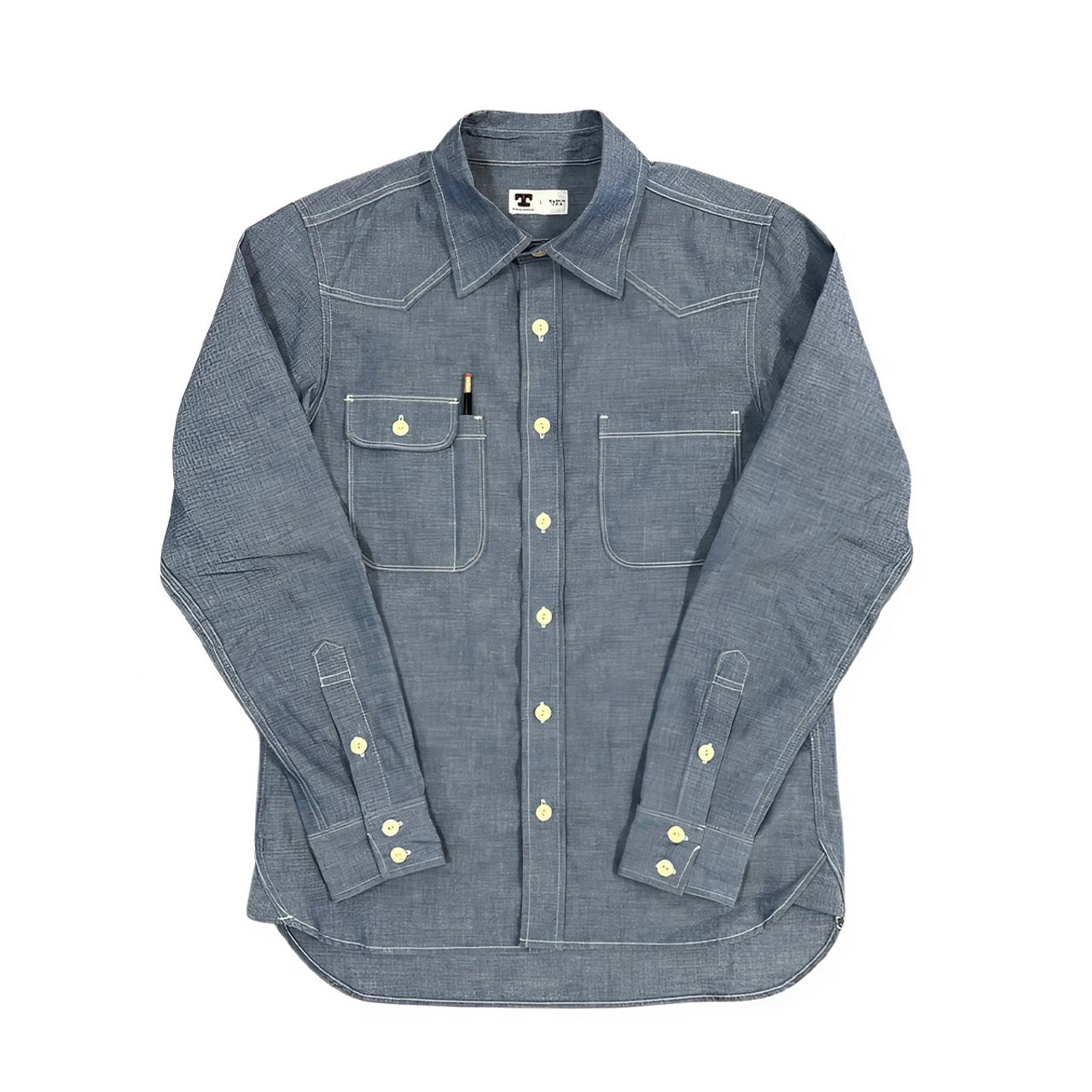 Tellason - Topper 5.5oz Japanese Chambray Shirt
