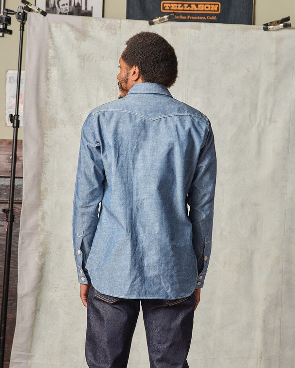 Tellason - Topper 5.5oz Japanese Chambray Shirt