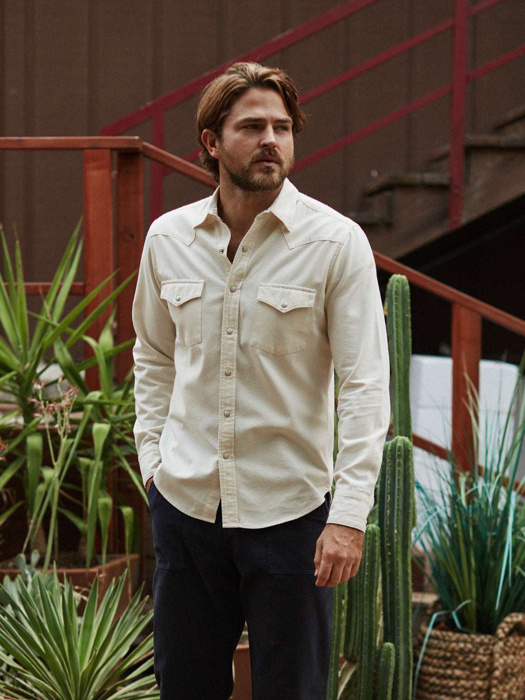 West Major - Bone Ecru Denim