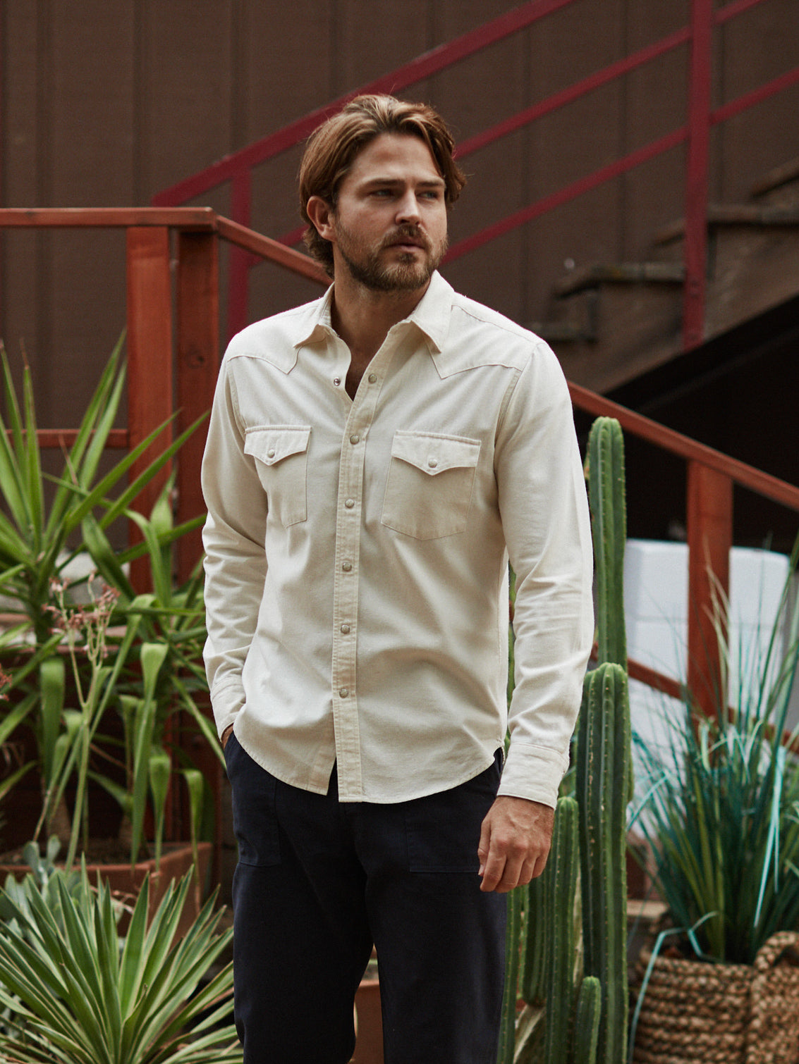 West Major - Bone Ecru Denim