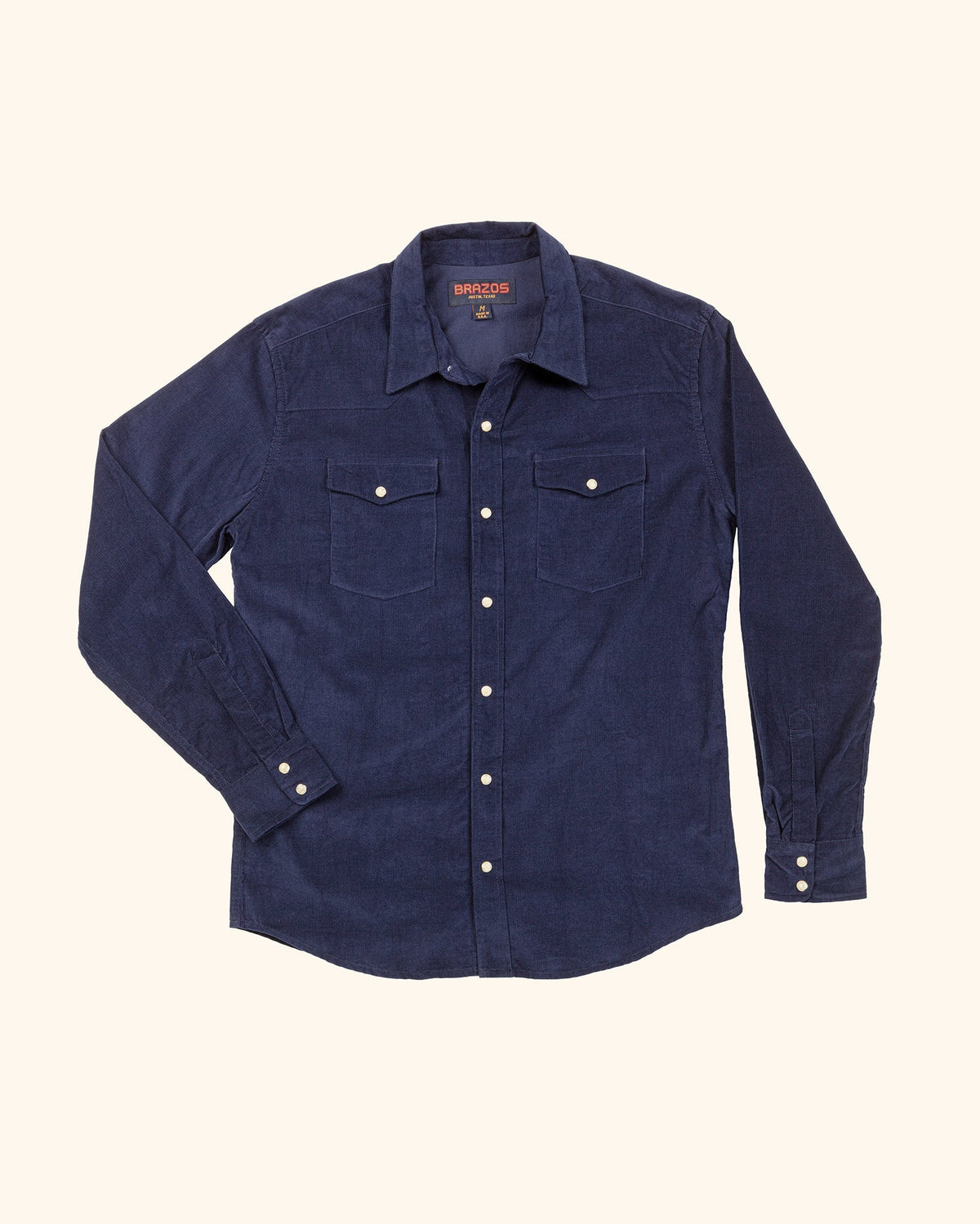 Brazos Fine Shirt - Blue Bayou Corduroy Shirt