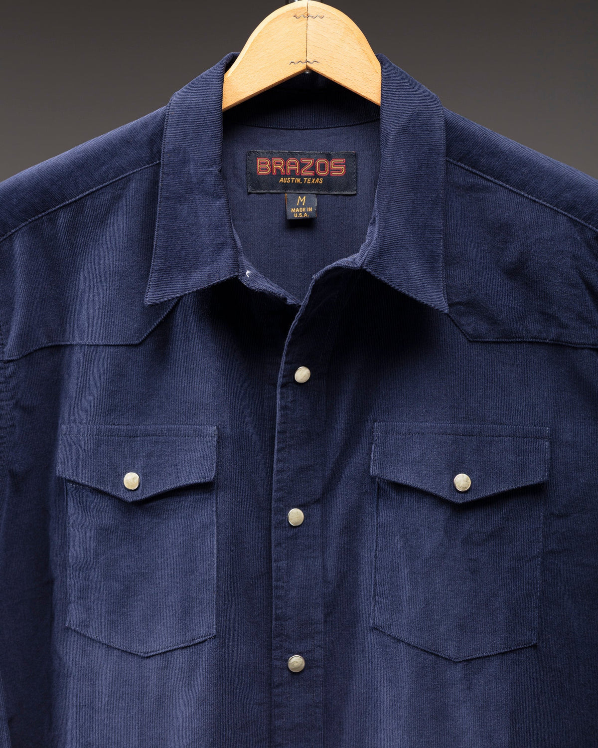 Brazos Fine Shirt - Blue Bayou Corduroy Shirt