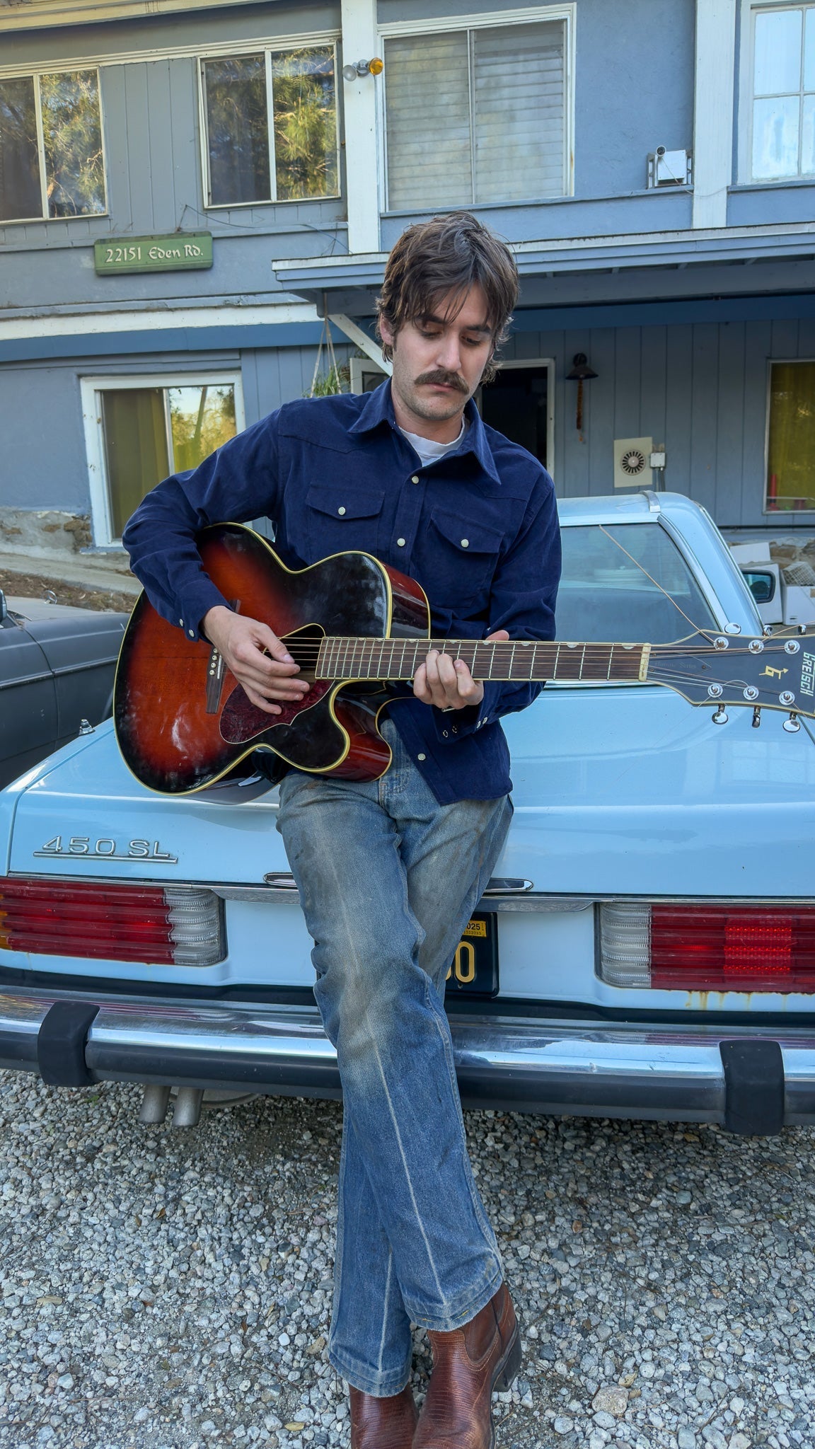 Brazos Fine Shirt - Blue Bayou Corduroy Shirt