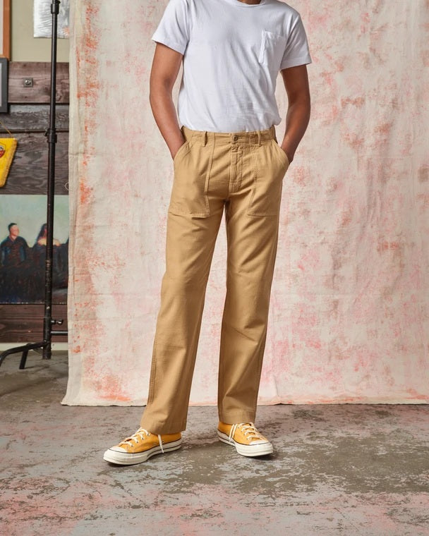 Tellason - Fatigue Pant British Tan Straight Leg