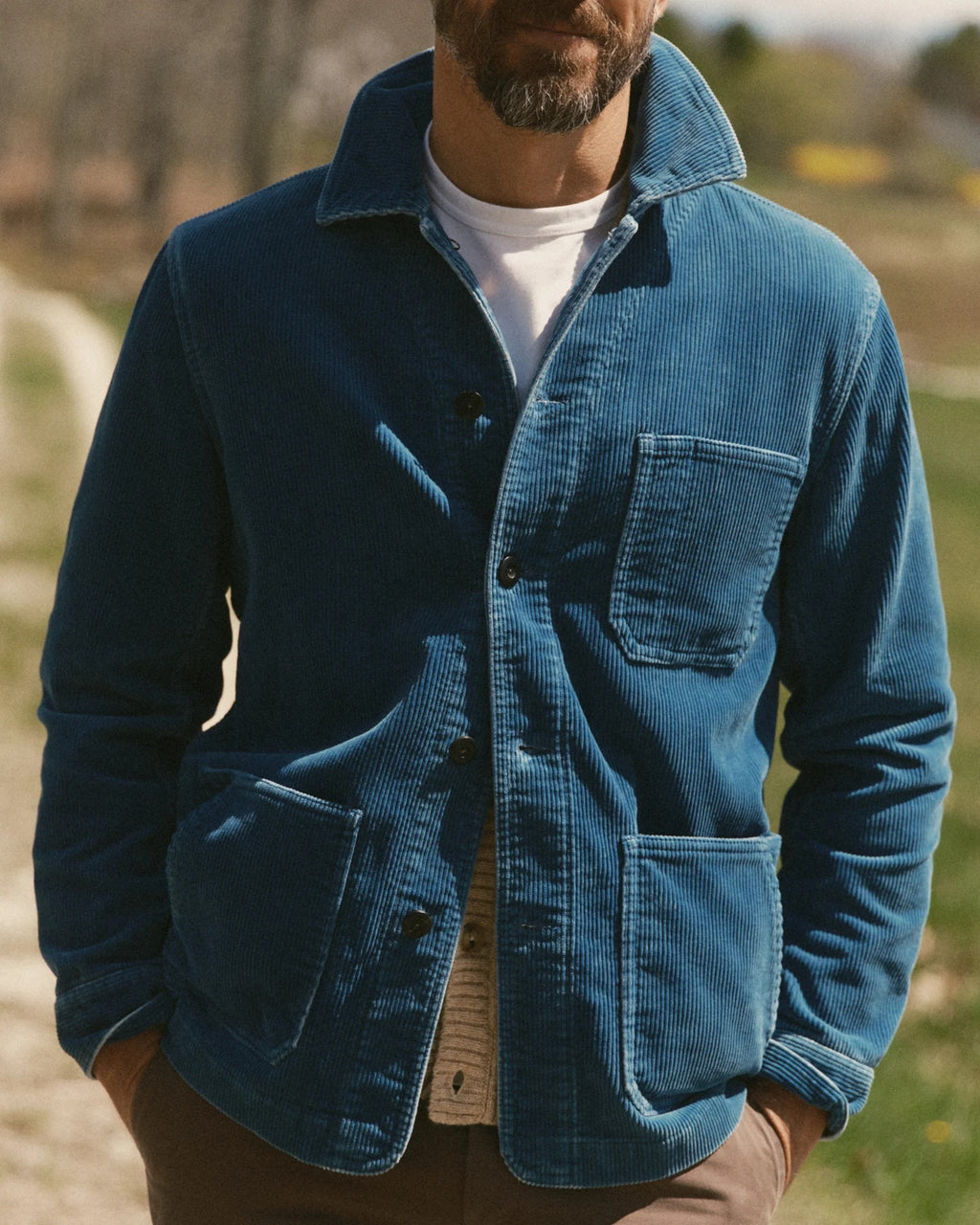 Taylor Stitch - The Ojai Jacket in Washed Indigo Corduroy