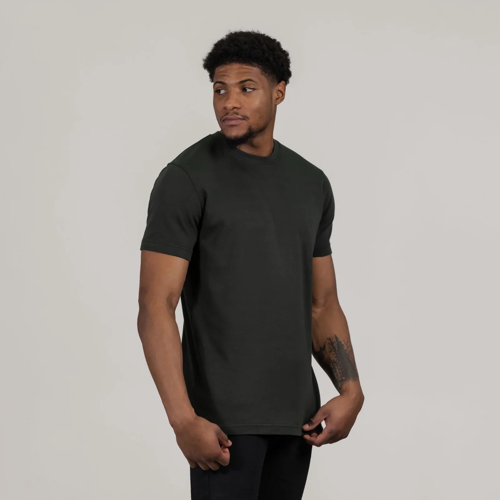 GETTEES - Classic Crew in Evergreen