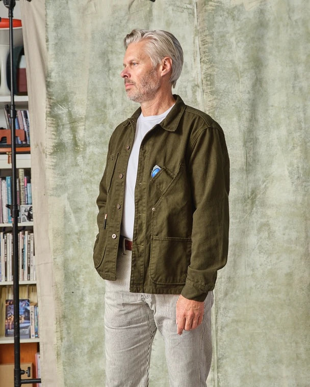 Tellason - Coverall Jacket Garment Dyed Green