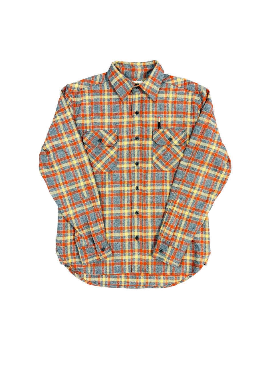 Tellason - Clampdown Grey / Gold Flannel Shirt
