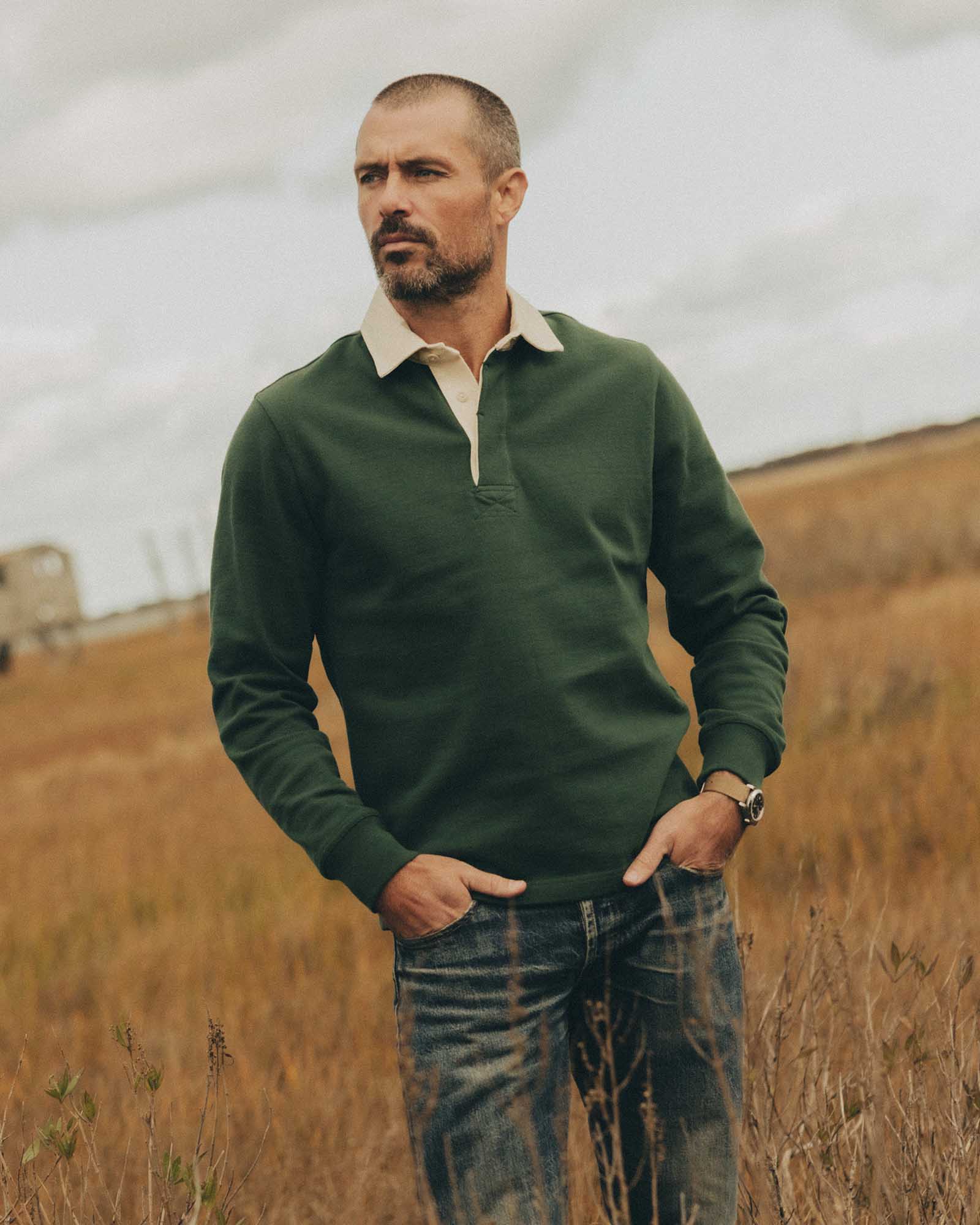 Taylor Stitch - The Rugby Shirt in Ivy