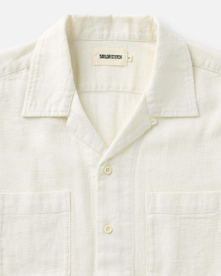 Taylor Stitch - The Conrad Shirt in Vintage White Linen