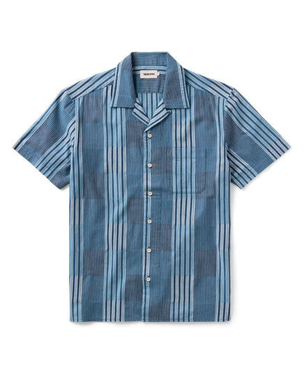Taylor Stitch - Short-Sleeve Hawthorne Shirt in Indigo Patchwork