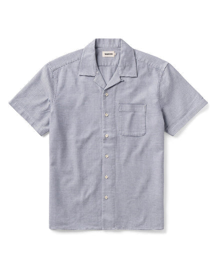 Taylor Stitch - Short-Sleeve Hawthorne Shirt in Blue Pin Dot Dobby