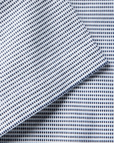 Taylor Stitch - Short-Sleeve Hawthorne Shirt in Blue Pin Dot Dobby