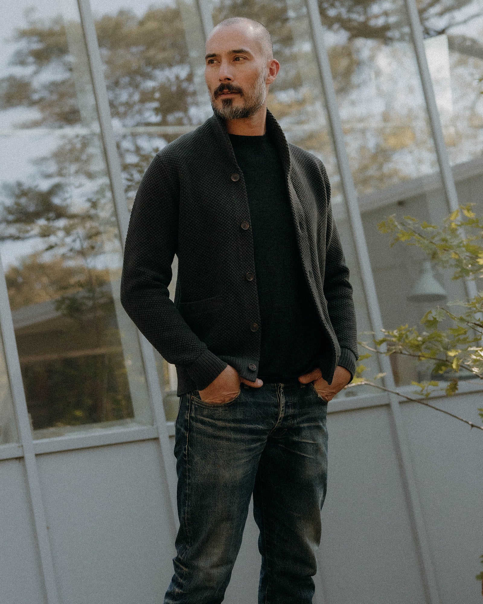 Taylor Stitch - The Crawford Sweater in Charcoal