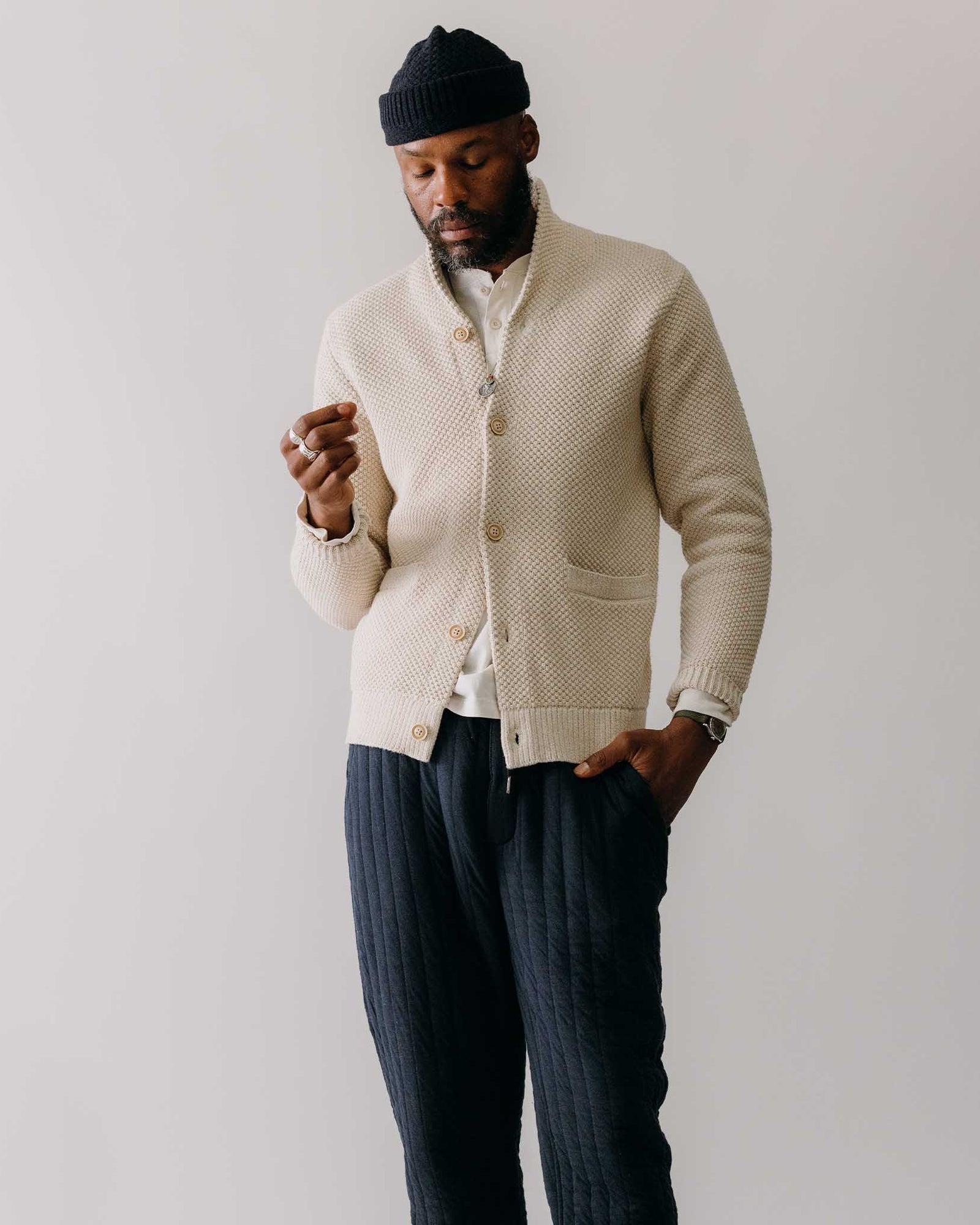 Taylor Stitch - The Crawford Sweater in Marled Natural