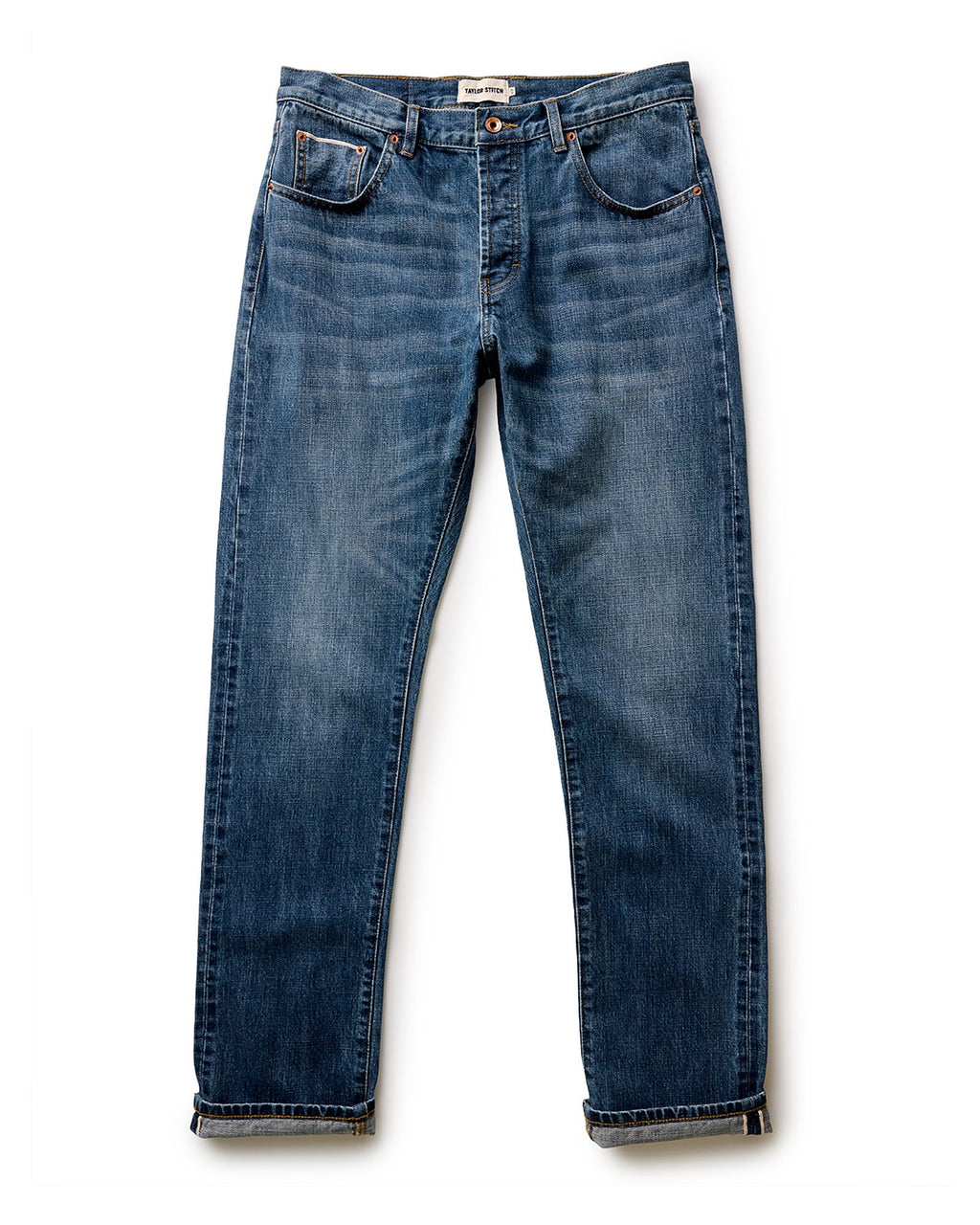 Taylor Stitch - The Democratic Jean in Mid Wash Organic Selvedge