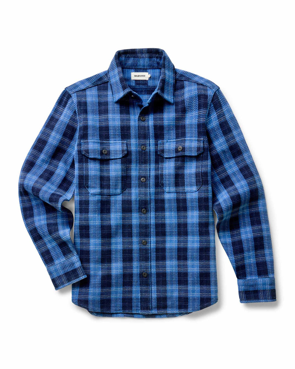 Taylor Stitch - The Division Shirt in Rinsed Indigo Plaid