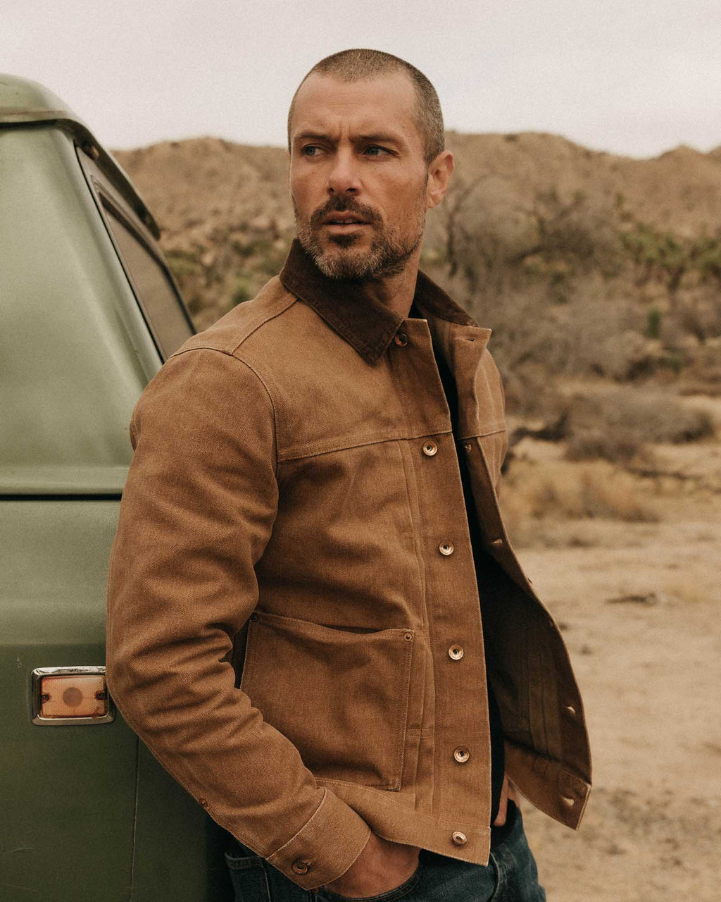 Taylor Stitch - The Ryder Jacket in Tobacco Chipped Canvas
