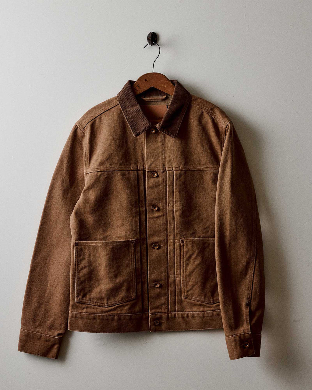 Taylor Stitch - The Ryder Jacket in Tobacco Chipped Canvas