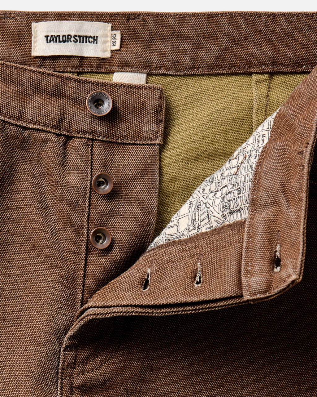 Taylor Stitch - The Camp Pant in Aged Penny Chipped Canvas