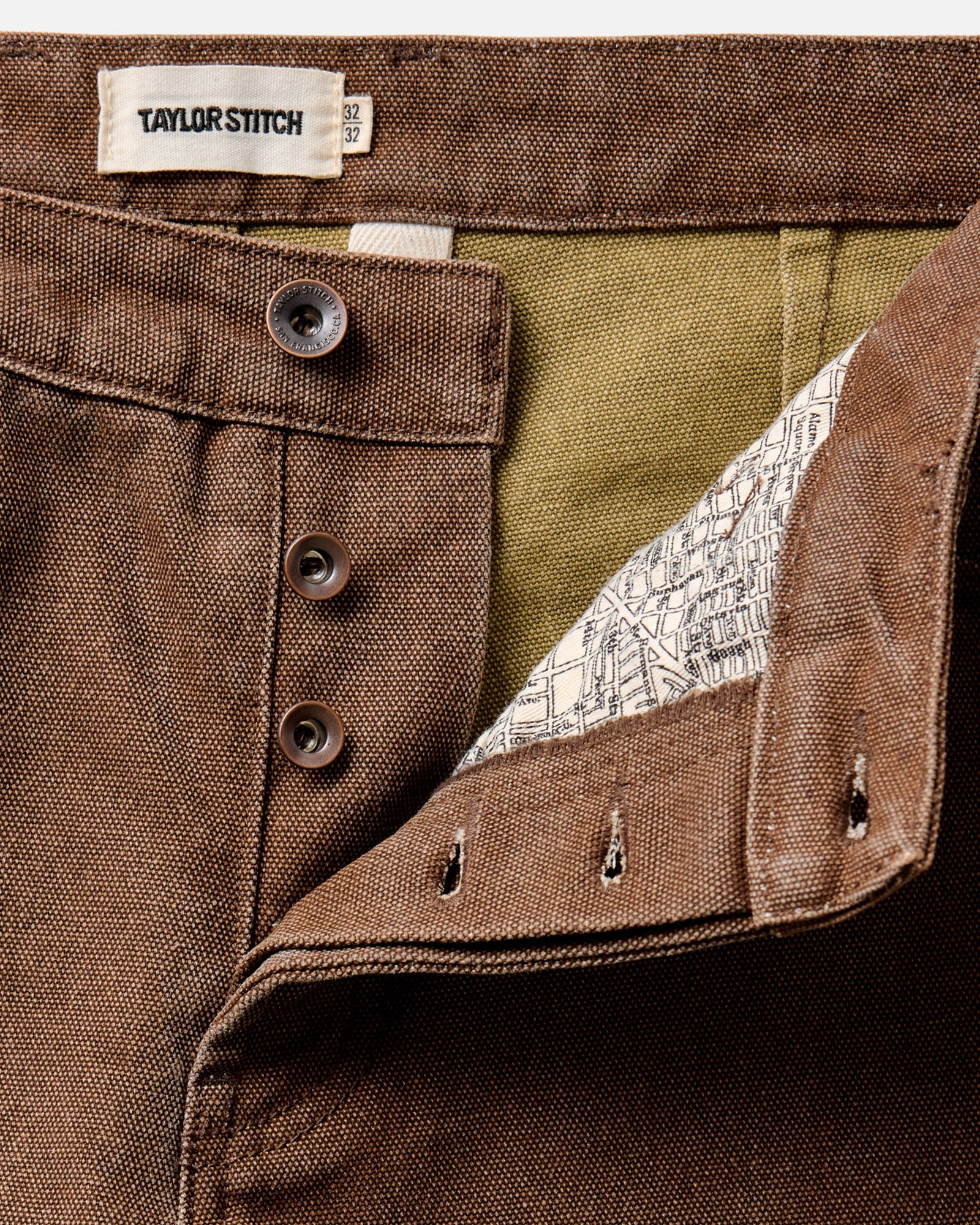 Taylor Stitch - The Camp Pant in Aged Penny Chipped Canvas