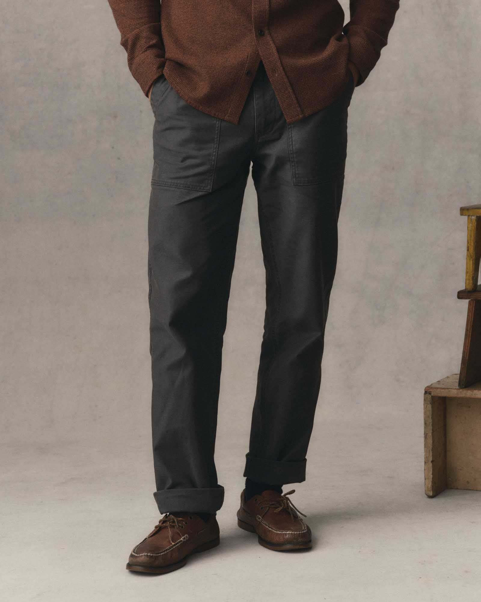 Taylor Stitch - The Surplus Pant in Faded Black Reverse Sateen