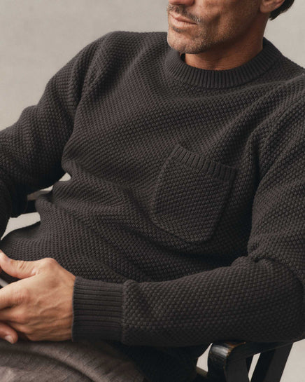 Taylor Stitch - The Crawford Crew Sweater in Charcoal