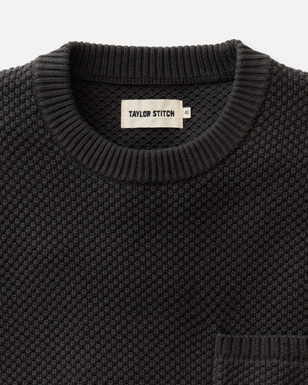 Taylor Stitch - The Crawford Crew Sweater in Charcoal