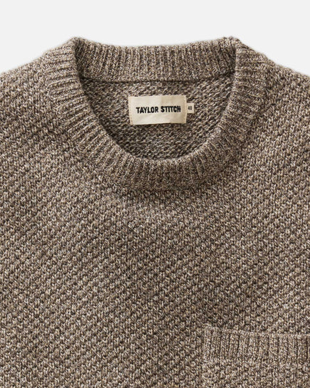 Taylor Stitch - The Crawford Crew Sweater in Coffee