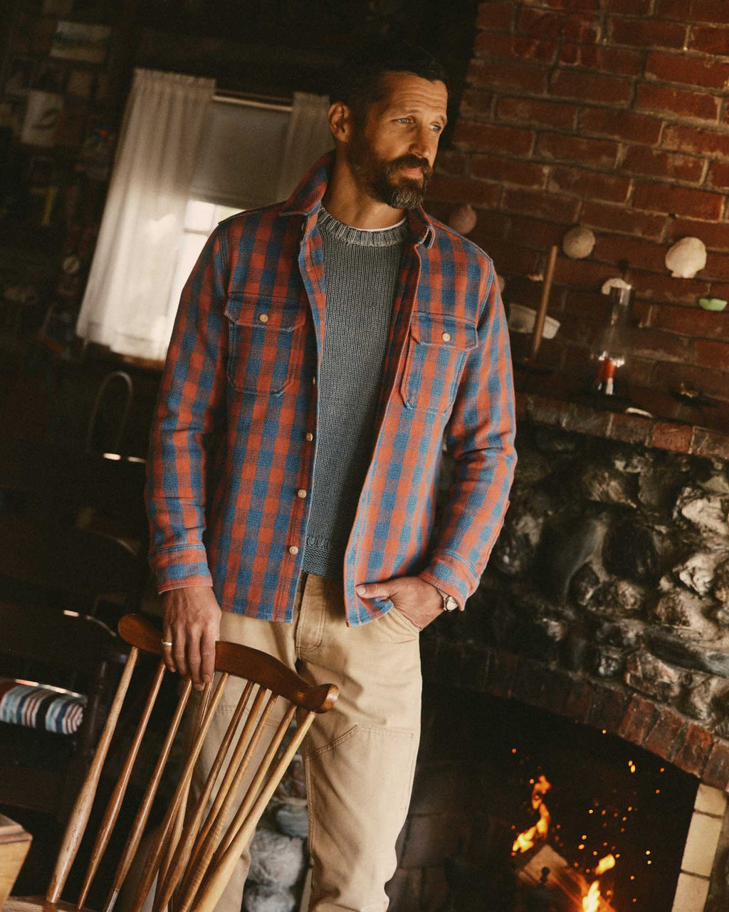 Taylor Stitch - The Division Shirt in Sunset Check