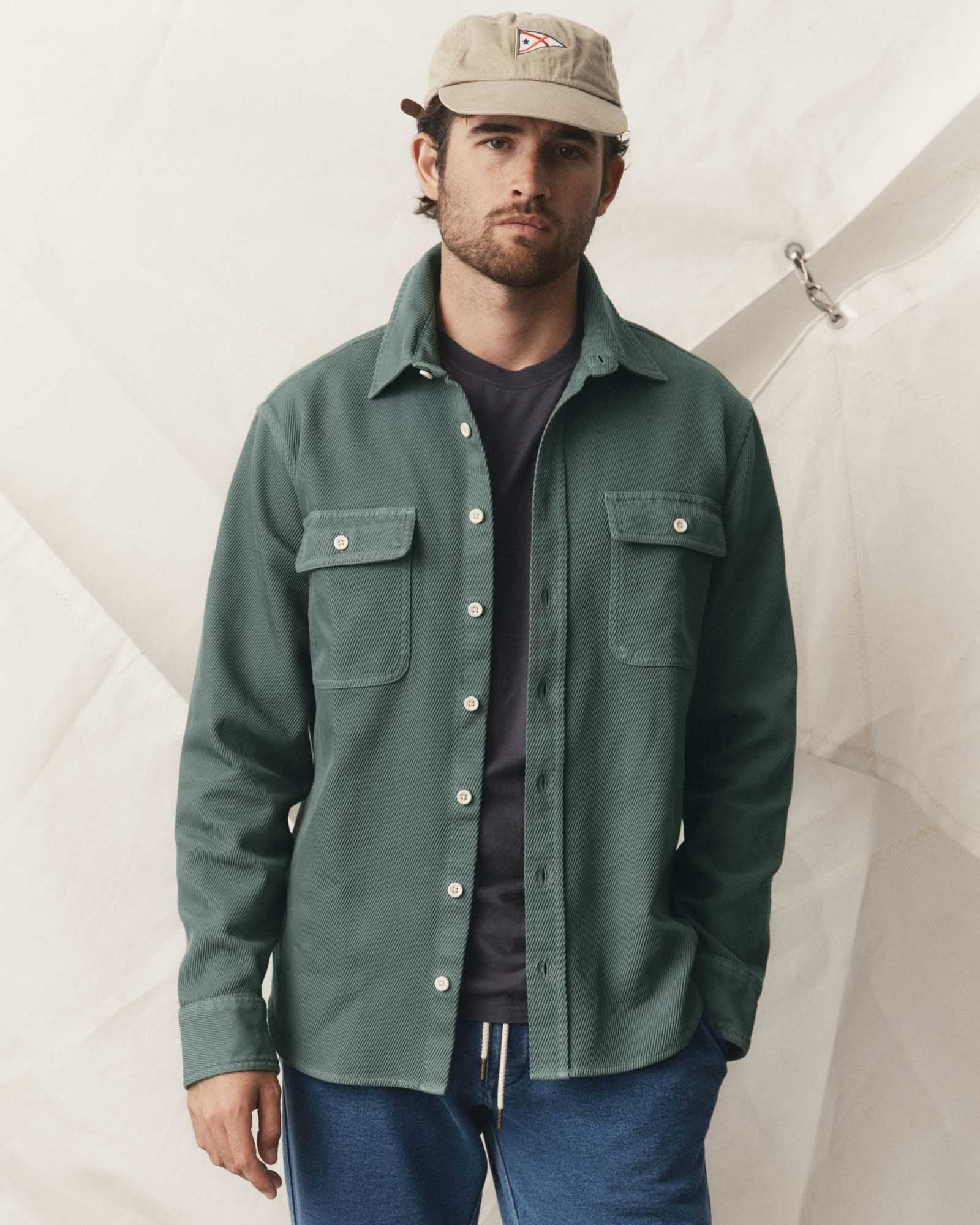 Taylor Stitch - The Ledge Shirt in Deep Sea Twill