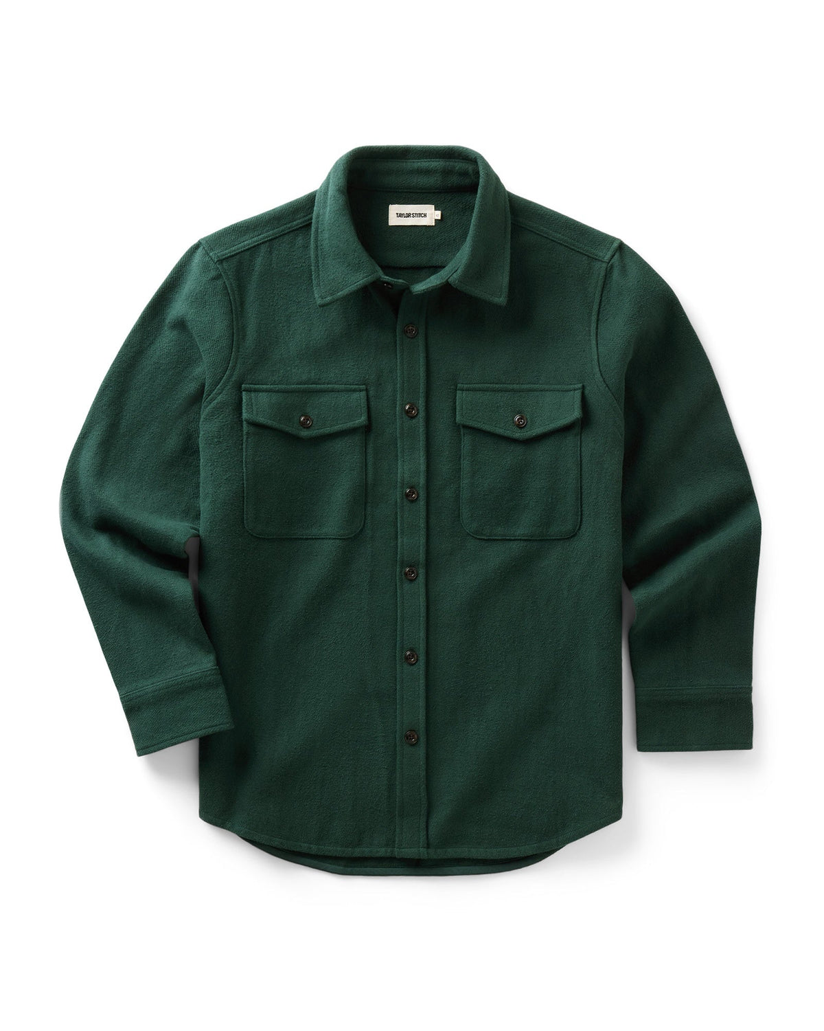 Taylor Stitch - The Maritime Shirt Jacket in Dark Forest Moleskin Twill